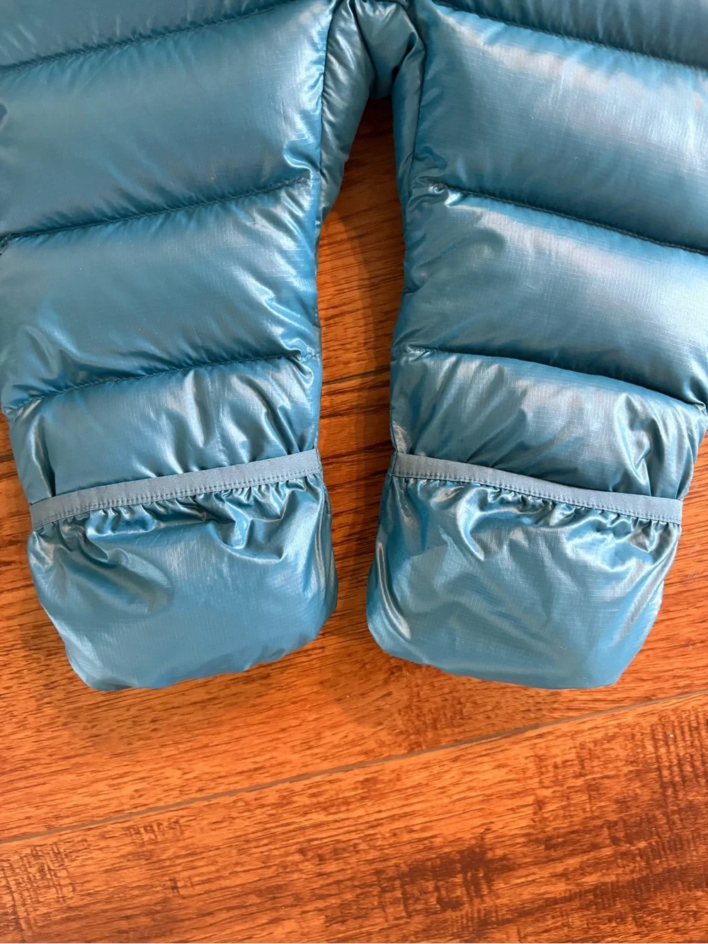 Patagonia Baby 3-6M Hi-Loft Down Bunting Snowsuit Blue Hooded